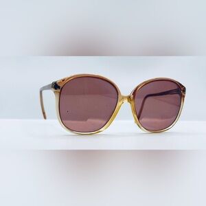 Vintage MC Morning Light - 47 Brown Translucent Oval Sunglasses Frames Only